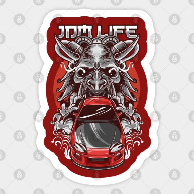 Jdm life Sticker by RYZWORK